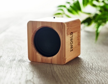 Logotrade promotional merchandise picture of: Bamboo wireless speaker