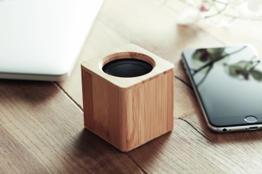 Logotrade advertising products photo of: Bamboo wireless speaker