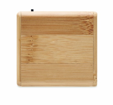 Logo trade promotional gifts picture of: Bamboo wireless speaker