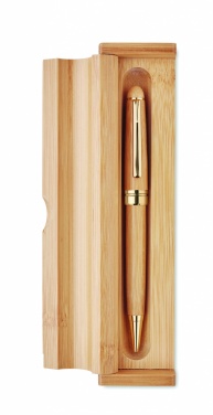 Logotrade corporate gifts photo of: Bamboo twist ball pen in box