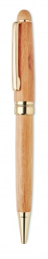 Logo trade promotional giveaways picture of: Bamboo twist-action ballpoint pen in a box