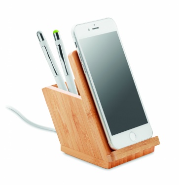 Logo trade promotional product photo of: Wireless charger pen holder 5W BAICOI