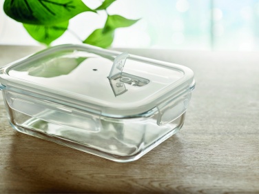 Logo trade promotional products image of: Glass lunchbox & PP lid 900ml