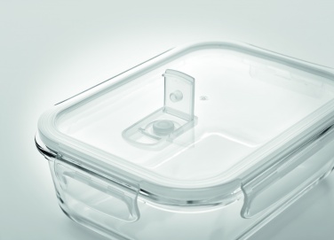 Logo trade business gifts image of: Glass lunchbox & PP lid 900ml