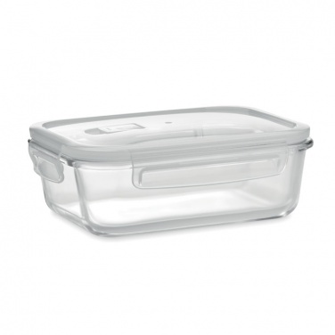 Logo trade promotional giveaways picture of: Glass lunchbox & PP lid 900ml