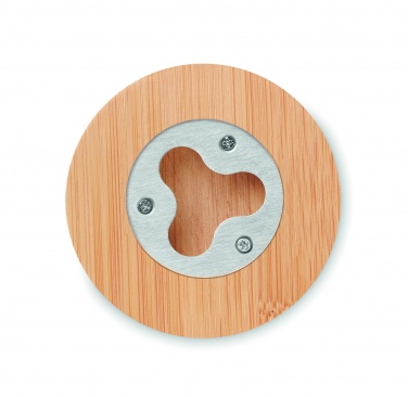 Logotrade business gift image of: Bamboo bottle opener/ coaster DAKAI