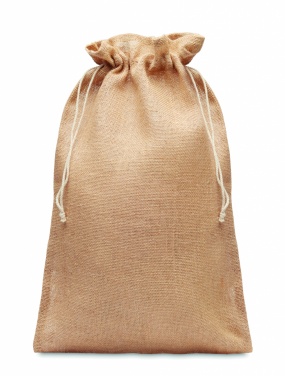 Logo trade corporate gift photo of: Large jute gift bag 30x47 cm