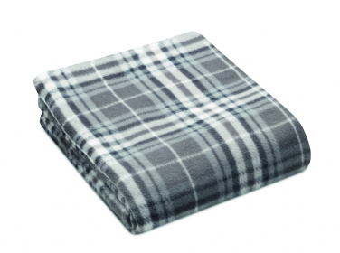 Logo trade promotional merchandise image of: RPET fleece travel blanket