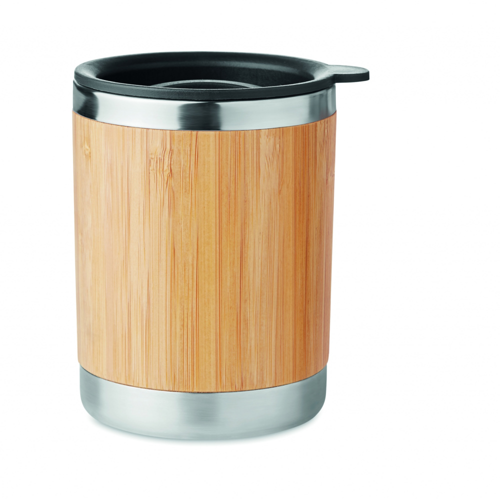 Logo trade promotional merchandise image of: Tumbler in bamboo cover 250ml