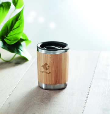 Logotrade promotional item picture of: Tumbler in bamboo cover 250ml