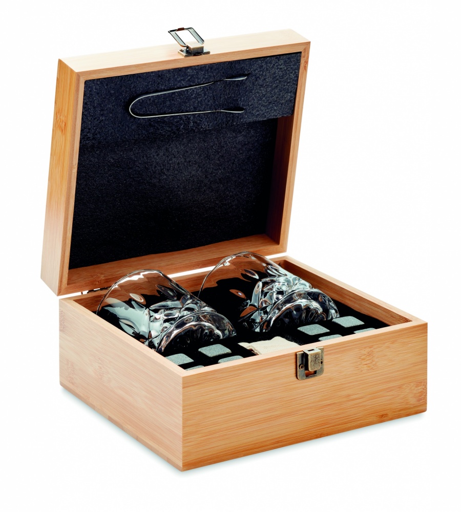 Logotrade promotional merchandise picture of: Whisky set in bamboo box