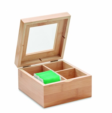 Logo trade promotional product photo of: Bamboo tea box