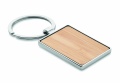 Rectangular key ring bamboo WEST, Wood