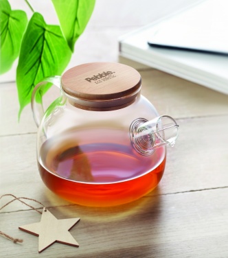 Logo trade corporate gift photo of: Teapot borosilicate glass 850ml