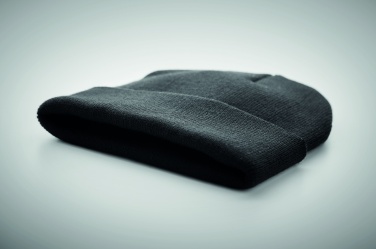 Logo trade promotional items image of: Beanie in RPET with cuff