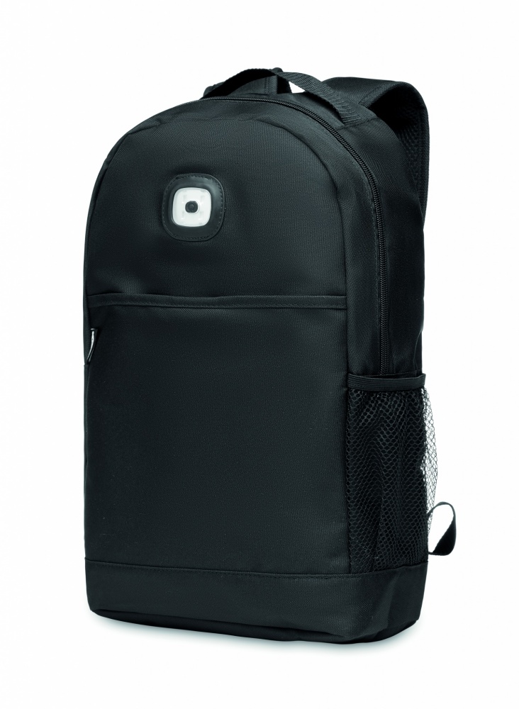 Logotrade advertising products photo of: Backpack in RPET & COB light