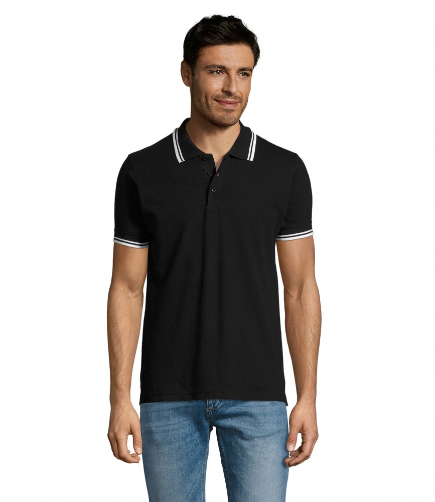 Logotrade promotional merchandise picture of: PASADENA men polo 200g