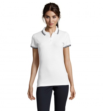 Logo trade promotional merchandise image of: PASADENA women polo 200g