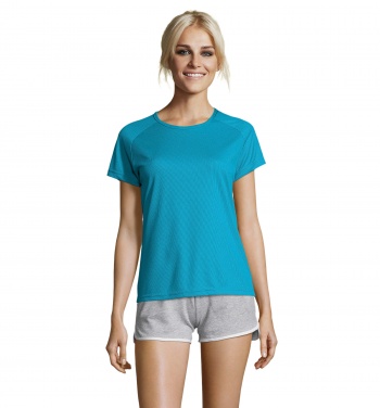 Logo trade promotional merchandise photo of: SPORTY WOMEN T-SHIRT POLYES