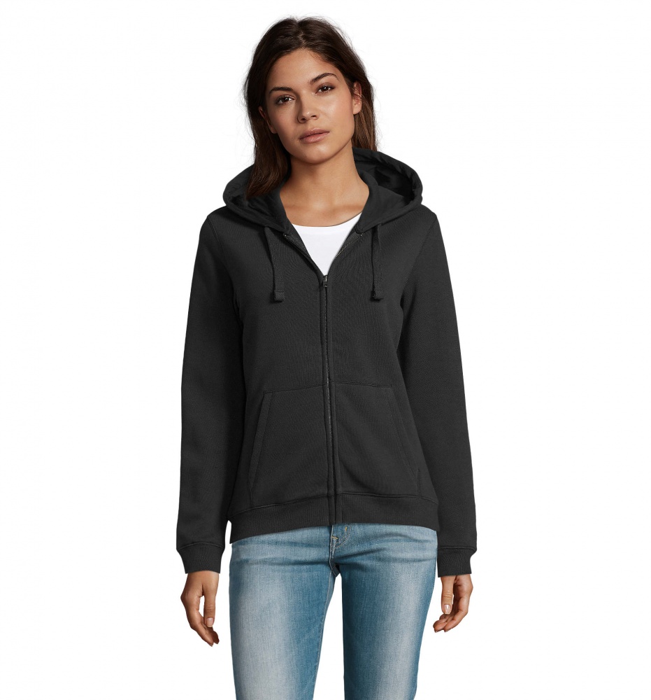 Logotrade promotional gift picture of: SPIKE WOMEN ZIP HOOD SWEAT