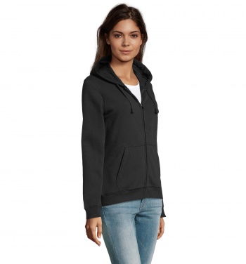 Logo trade promotional giveaways image of: SPIKE WOMEN ZIP HOOD SWEAT