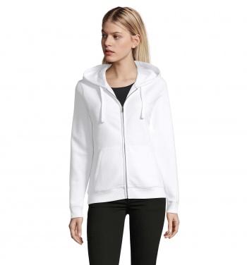 Logo trade promotional giveaways image of: SPIKE WOMEN ZIP HOOD SWEAT