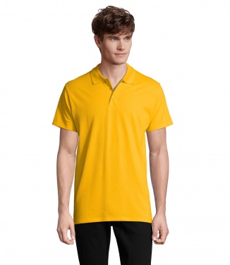 Logo trade promotional giveaways image of: SPRING II MEN Polo 210g