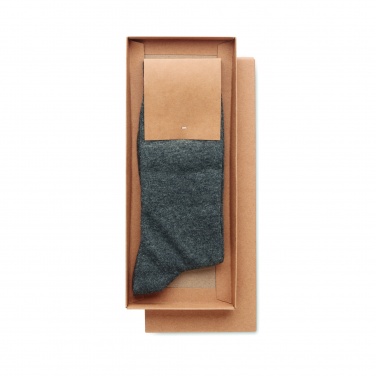 Logo trade promotional merchandise photo of: Pair of socks in gift box M