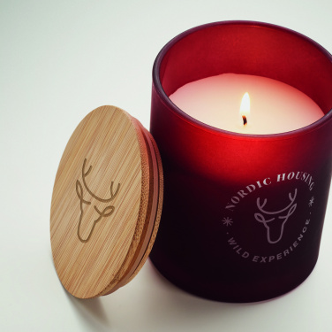 Logo trade promotional giveaway photo of: Plant based wax candle 200 gr