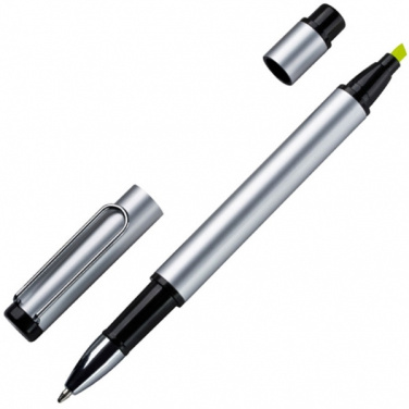 Logo trade promotional items picture of: Metal duo pen GETAFE