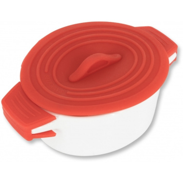 Logo trade promotional merchandise picture of: Porcelain pot with silicone lid DELHI