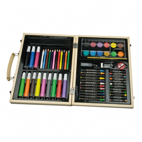 Logo trade promotional products image of: Big wooden painting set MAXI