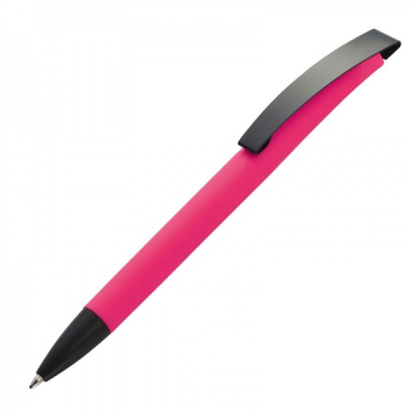 Logo trade promotional item photo of: Metal ballpen soft touch BRESCIA