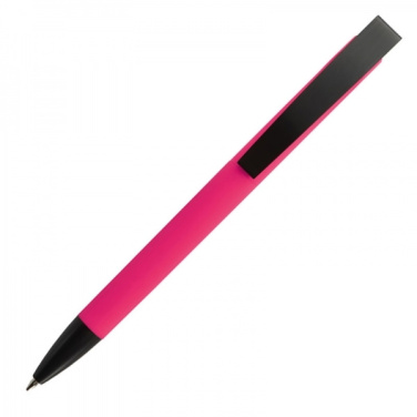 Logotrade promotional product image of: Metal ballpen soft touch BRESCIA