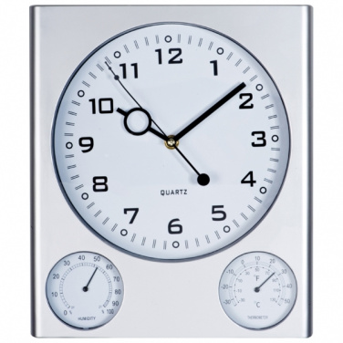 Logo trade promotional merchandise photo of: Plastic wall clock DEN HAAG