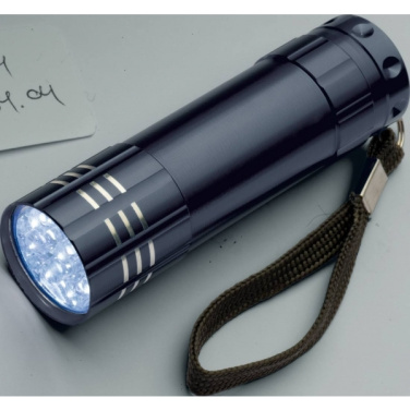 Logo trade promotional giveaway photo of: 6 COB metal torch MONTARGIS