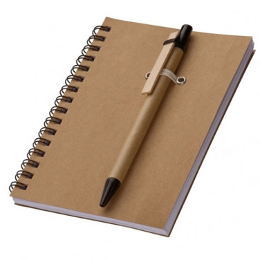 Logo trade promotional giveaways image of: A6 ECO Notepad KEYSTONE