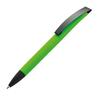 Logotrade promotional giveaway image of: Metal ballpen soft touch BRESCIA