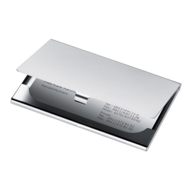 Logo trade corporate gifts picture of: Metal business card holder CORNWALL