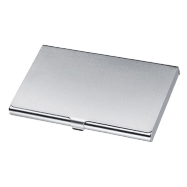 Logo trade promotional giveaways picture of: Metal business card holder CORNWALL