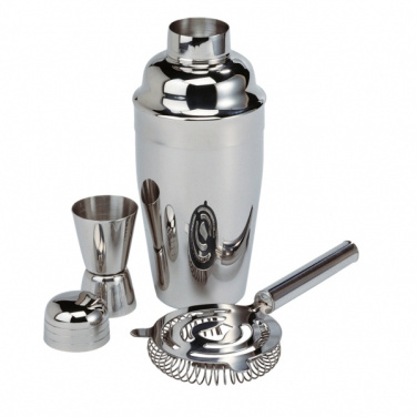 Logotrade promotional item picture of: Metal cocktail set, 3-piece MESSINA