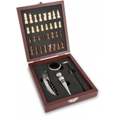 Logotrade corporate gift picture of: Chess wine set SAN GIMIGNANO