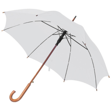 Logo trade promotional merchandise picture of: Wooden automatic umbrella NANCY