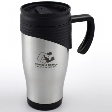 Logo trade promotional products image of: Stainless steel thermo cup EL PASO 400 ml