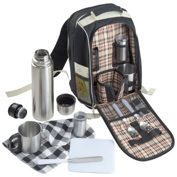 Logotrade promotional item picture of: Luxurious picnic backpack with cool bag GEORGIA