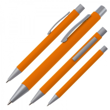 Logo trade corporate gifts picture of: Metal ballpen soft touch ABU DHABI