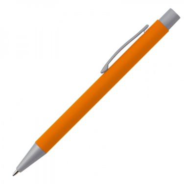 Logo trade promotional merchandise image of: Metal ballpen soft touch ABU DHABI