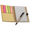 Adhesive note pad ST. LOUIS, brown