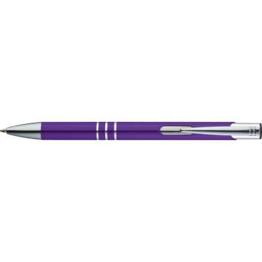 Logo trade advertising products image of: Metal ballpen ASCOT