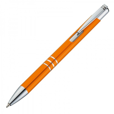 Logo trade promotional giveaway photo of: Metal ballpen ASCOT